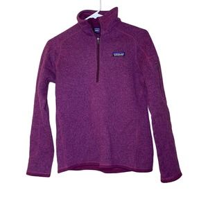 Patagonia Women's Better Sweater Purple 1/4-Zip in ikat Purple size Small